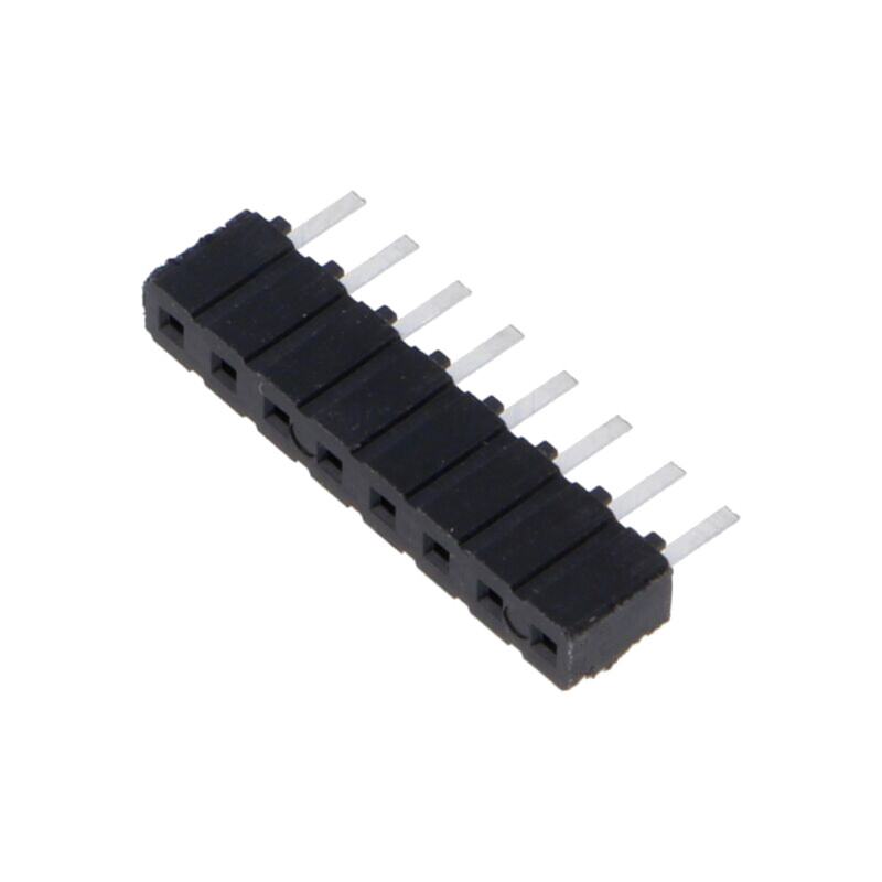 Conector: şiruri pini; tată; PIN: 8; 2,54mm; cositorit; THT; soclu Conector: şiruri pini; tată; PIN: 8; 2,54mm; cositorit; THT; soclu