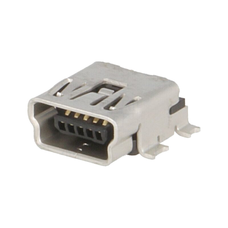 Conector: USB B mini; soclu; pentru PCB; SMT; PIN: 5; orizontală
