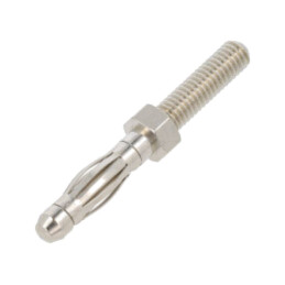 Conector: banană 4mm; mufă; 32A; 30VAC; 60VDC; neizolat; 36mm