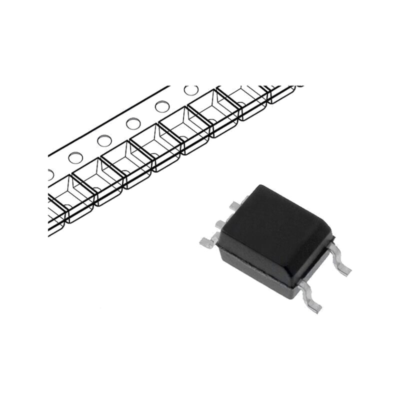 Optocuplor; SMD; Ch: 1; OUT: tranzistori; 3,75kV; SO5; PC457L0NIP0F