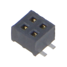 Conector: şiruri pini; mamă; PIN: 4; 1,27mm; gold flash; SMT; soclu
