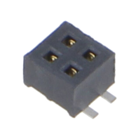 Conector: şiruri pini; mamă; PIN: 4; 1,27mm; gold flash; SMT; soclu