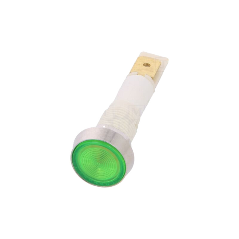 Lampă de control: LED; plată; verde; 12VDC; 12VAC; Ø10mm; plastic Lampă de control: LED; plată; verde; 12VDC; 12VAC; Ø10mm; plastic