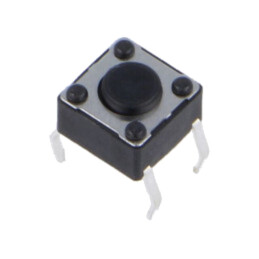 Microîntrerupător TACT; SPST-NO; Poz: 2; 0,05A/12VDC; PCB,THT