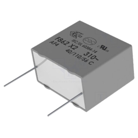 Condensator: cu polipropilenă; X2; F862; 1,5uF; 31,5x25x13mm; ±10%