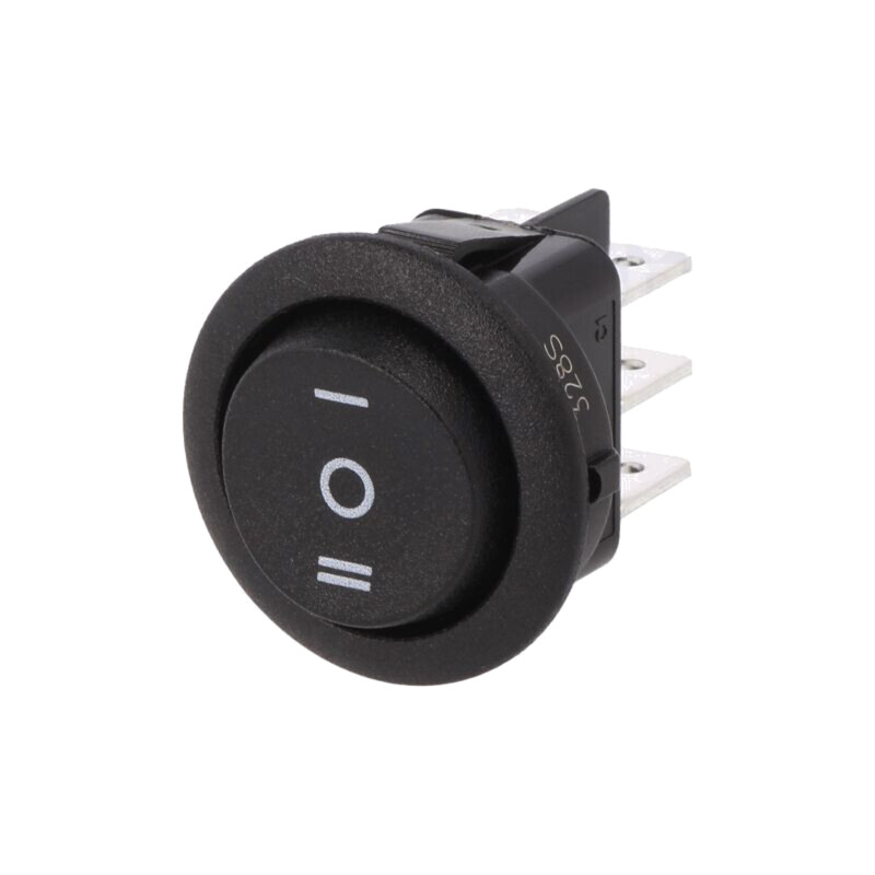 ROCKER; DP3T; Poz: 3; ON-OFF-ON; 10A/250VAC; neagră; fără; MR-3; 20mΩ ROCKER; DP3T; Poz: 3; ON-OFF-ON; 10A/250VAC; neagră; fără; MR-3; 20mΩ