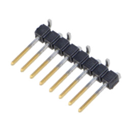 Conector: şiruri pini; tată; PIN: 8; 2,54mm; aurit; SMT; şir pini