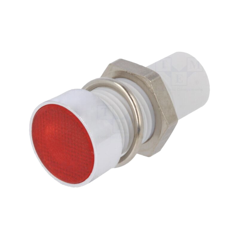 Lampă de control: LED; plată; Ø8mm; policarbonat; ØLED: 5mm Lampă de control: LED; plată; Ø8mm; policarbonat; ØLED: 5mm