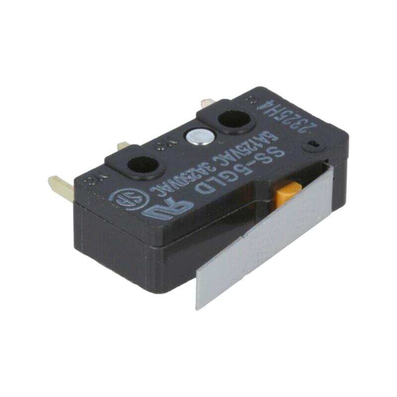 Microîntrerupător SNAP ACTION; 5A/125VAC; cu manetă; SPDT; Poz: 2 Microîntrerupător SNAP ACTION; 5A/125VAC; cu manetă; SPDT; Poz: 2