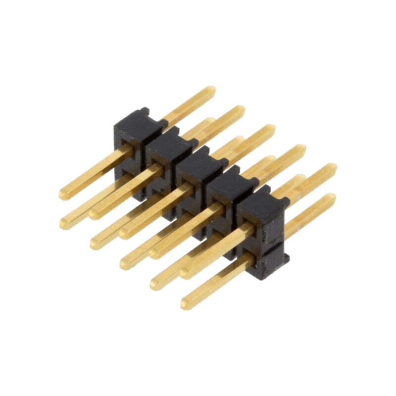 Conector: şiruri pini; şir pini; tată; PIN: 10; drept; 2,54mm; THT Conector: şiruri pini; şir pini; tată; PIN: 10; drept; 2,54mm; THT