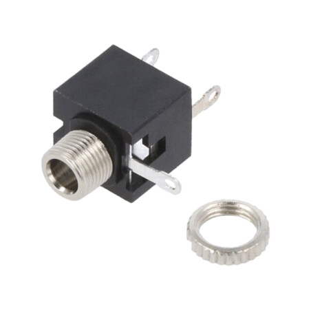 Conector: Jack 3,5mm; soclu; mamă; mono; piste: 2; lipire; cositorit