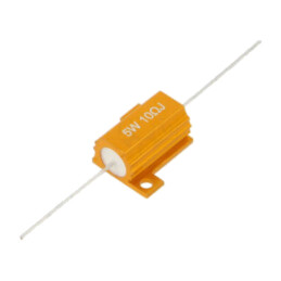 Rezistor: bobinat; cu radiator; 10Ω; 5W; ±5%; 50ppm/°C; axial
