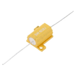 Rezistor: bobinat; cu radiator; 6,8Ω; 5W; ±5%; 50ppm/°C; axial