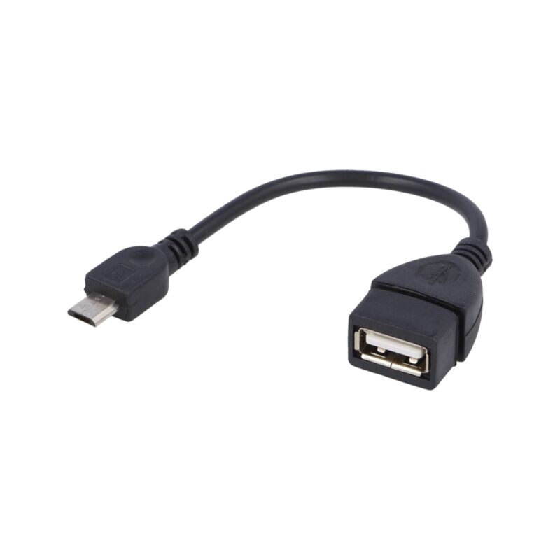 Cablu; OTG,USB 2.0; USB A soclu,USB B micro mufă; nichelat Cablu; OTG,USB 2.0; USB A soclu,USB B micro mufă; nichelat