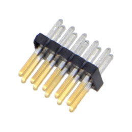 Conector: şiruri pini; tată; PIN: 10; 1,27mm; aurit; THT; soclu