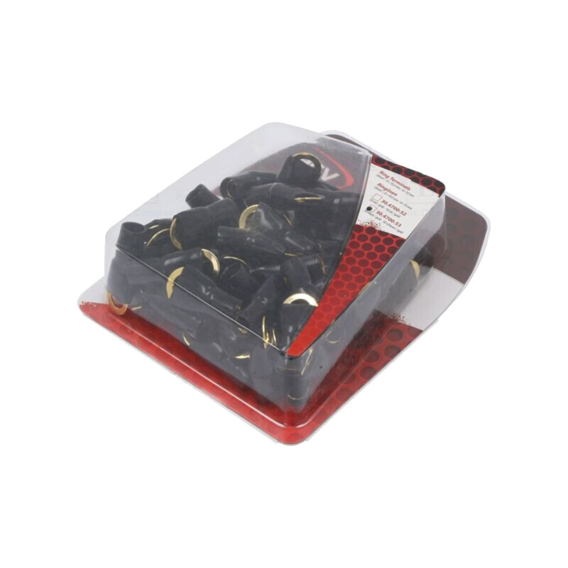 Terminal: inelar; M10; 20mm2; aurit; izolată; neagră Terminal: inelar; M10; 20mm2; aurit; izolată; neagră