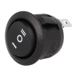ROCKER; SP3T; Poz: 3; ON-OFF-ON; 10A/250VAC; neagră; fără; 50mΩ