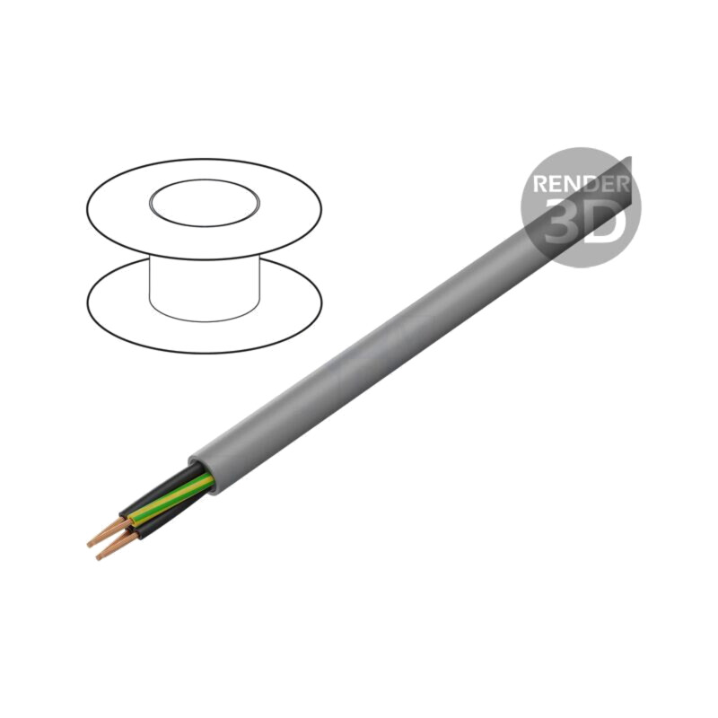 Cablu; ÖLFLEX® SMART 108; 5G0,5mm2; neecranat; 300V,500V; Cu; gri Cablu; ÖLFLEX® SMART 108; 5G0,5mm2; neecranat; 300V,500V; Cu; gri