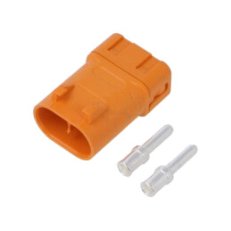 Conector: alimentare DC; mufă; LFB30; tată; PIN: 2; pe cablu; lipire