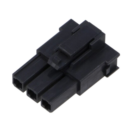Conector: cablu-cablu; Mega-Fit; PIN: 3; drept; -40÷105°C; UL94V-0