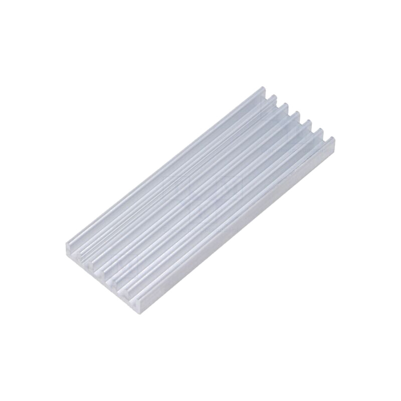 Radiator: extrudat; cu aripioare; naturală; L: 75mm; W: 27mm; H: 6mm
