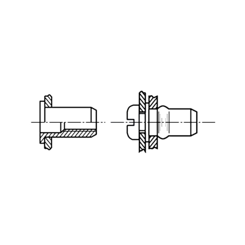 Piuliţă nit; M10; oţel; Acoperire: zinc; BN 4575; L: 22,75mm; UT/FEF Piuliţă nit; M10; oţel; Acoperire: zinc; BN 4575; L: 22,75mm; UT/FEF