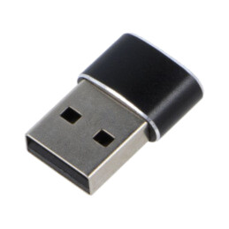 Adaptor; USB 2.0; USB A mufă,USB C soclu; neagră; Cablexpert