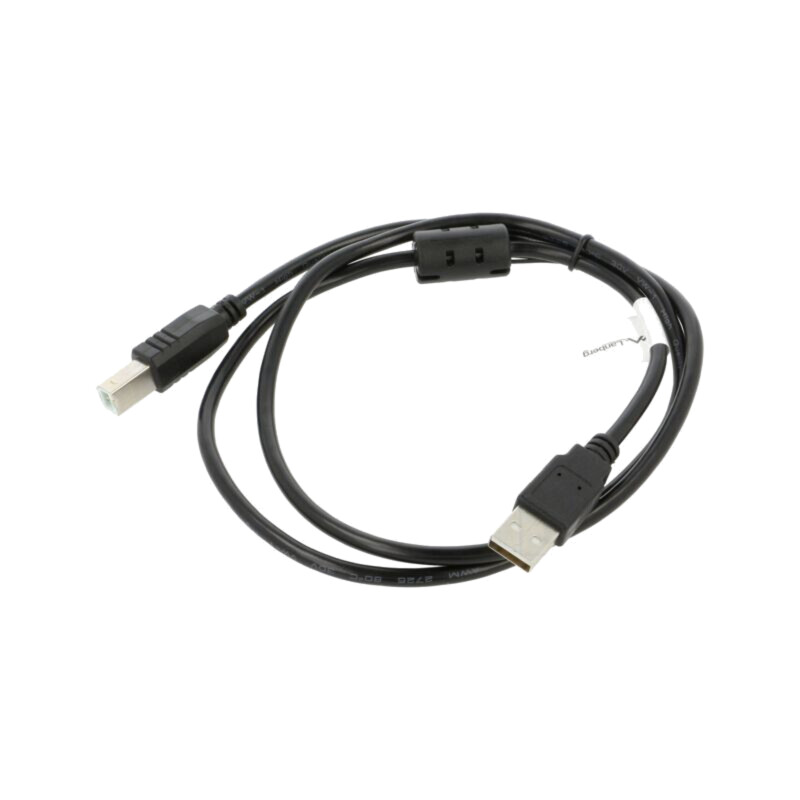 Cablu; USB 2.0; USB A mufă,USB B mufă; aurit; 1m; negru; Fire: Cu