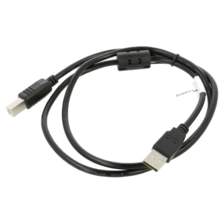Cablu; USB 2.0; USB A mufă,USB B mufă; aurit; 1m; negru; Fire: Cu