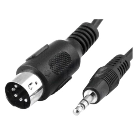Cablu; DIN 5pin mufă,Jack 3,5mm 3pin mufă; 1,2m; negru