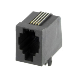 Conector: RJ9; soclu; PIN: 4; Dispunere: 4p4c; THT; în unghi