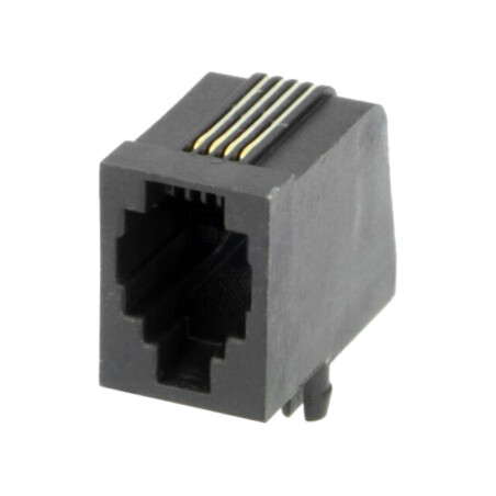 Conector: RJ9; soclu; PIN: 4; Dispunere: 4p4c; THT; în unghi