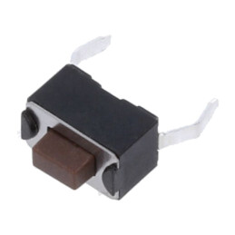 Microîntrerupător TACT; SPST-NO; Poz: 2; 0,05A/12VDC; PCB,THT