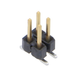 Conector: şiruri pini; tată; PIN: 4; 2,54mm; aurit; SMT; şir pini