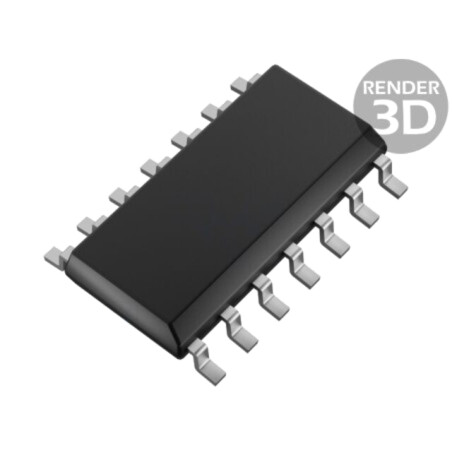 IC: amplificator operaţional; 3MHz; Ch: 4; SO14; 6÷36VDC; IB: 20nA
