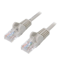 Patch cord; U/UTP; 6; litat; CCA; PVC; gri; 0,25m; 24AWG