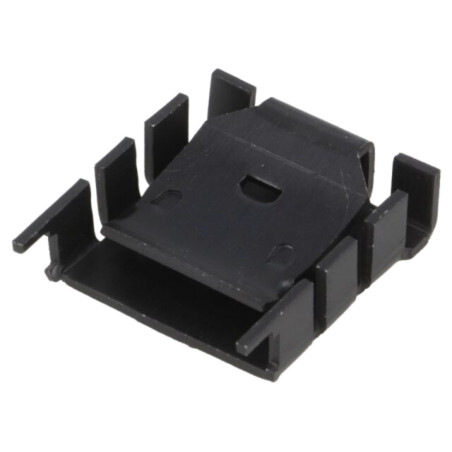 Radiator: presat; TO218,TO220; neagră; L: 25,4mm; W: 25mm; H: 8,3mm