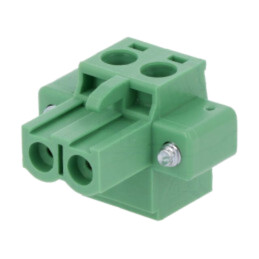 Regletă de conexiuni deconectabilă; 5mm; piste: 2; drept; mufă