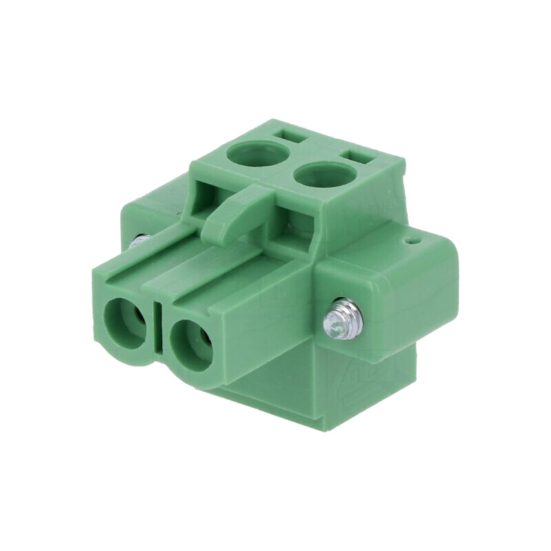 Regletă de conexiuni deconectabilă; 5mm; piste: 2; drept; mufă Regletă de conexiuni deconectabilă; 5mm; piste: 2; drept; mufă