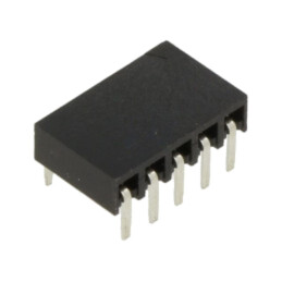 Conector: şiruri pini; soclu; mamă; 2,54mm; PIN: 5; THT; pentru PCB