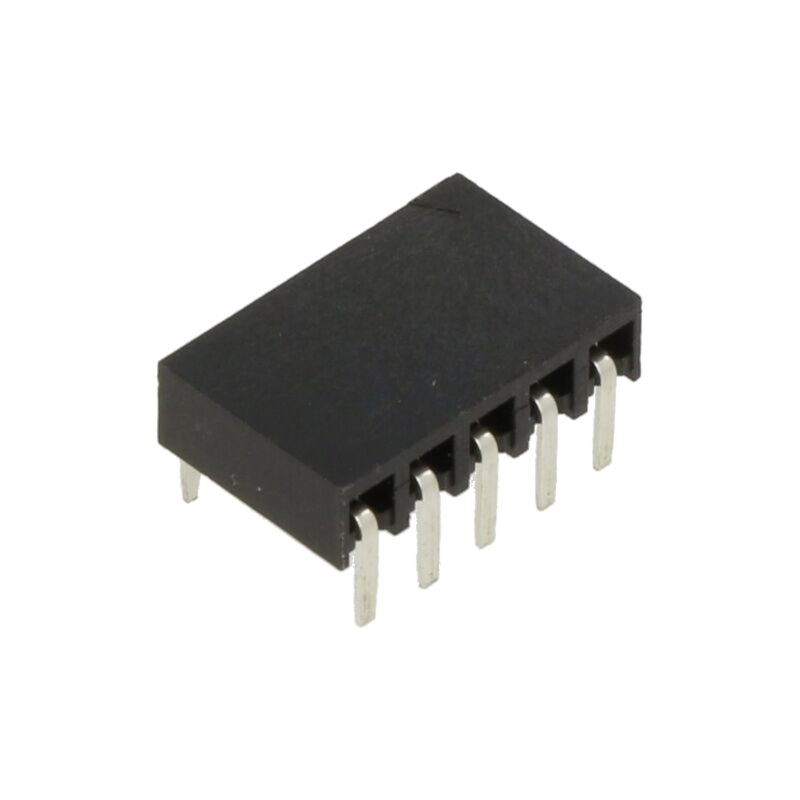Conector: şiruri pini; soclu; mamă; 2,54mm; PIN: 5; THT; pentru PCB