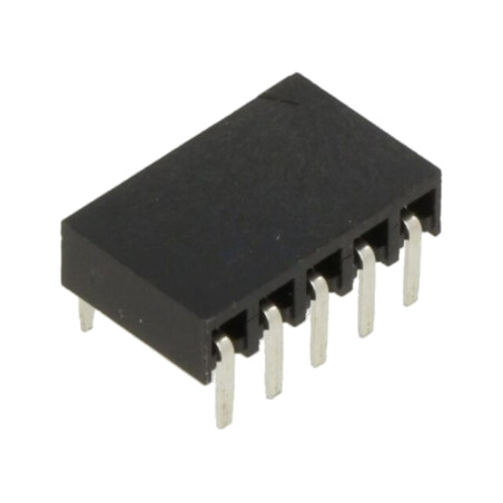 Conector: şiruri pini; soclu; mamă; 2,54mm; PIN: 5; THT; pentru PCB