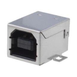 Conector: USB B; soclu; SMT; orizontală; USB 2.0; aurit