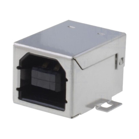 Conector: USB B; soclu; SMT; orizontală; USB 2.0; aurit