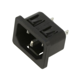 Conector: alimentare AC; soclu; tată; 10A; 250VAC; IEC 60320