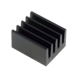 Radiator: extrudat; neagră; L: 10mm; W: 8mm; H: 6mm; 71K/W; aluminiu