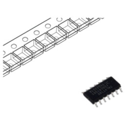 IC: digital; hex,invertor,circuit trigger Schmitt; NOT; Ch: 6
