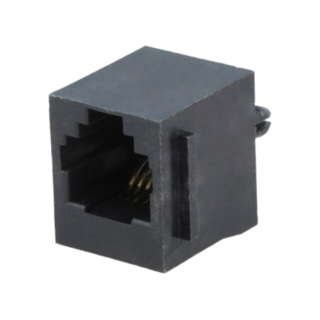 Conector: RJ12; soclu; PIN: 6; Cat: 5; Dispunere: 6p6c; THT; drept
