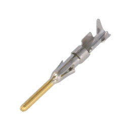 Pin; tată; 1,6mm; aurit; 0,5÷1,5mm2; 20AWG÷16AWG; pini ştanţaţi