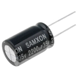 Condensator: electrolitic; low ESR; THT; 2200uF; 35VDC; Ø16x25mm
